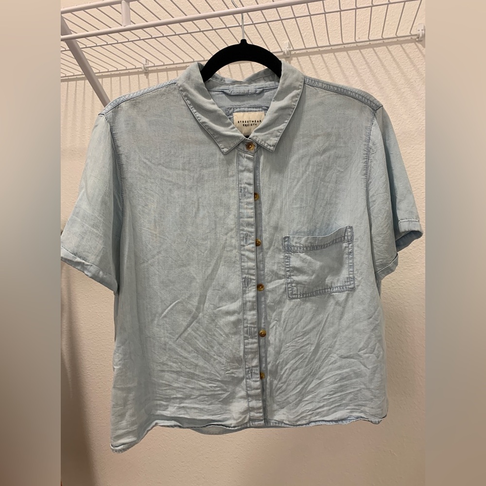 Streetwear Society Denim Button Up